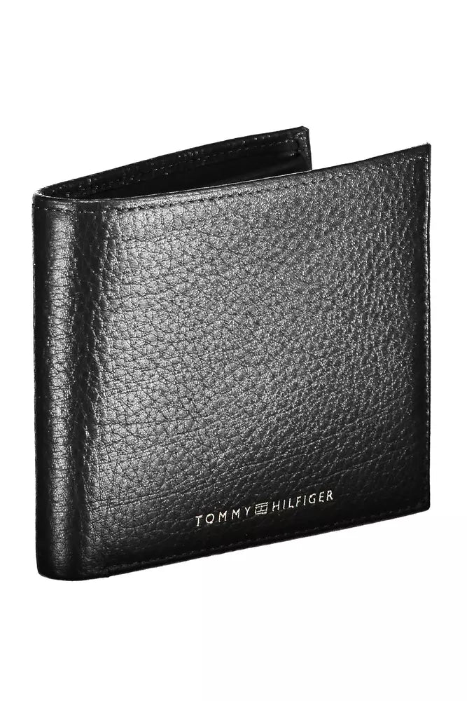 Tommy Hilfiger Black Leather Men's Wallet