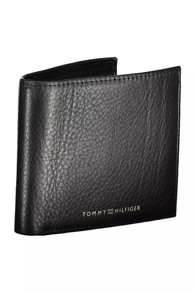 Tommy Hilfiger Black Leather Men's Wallet