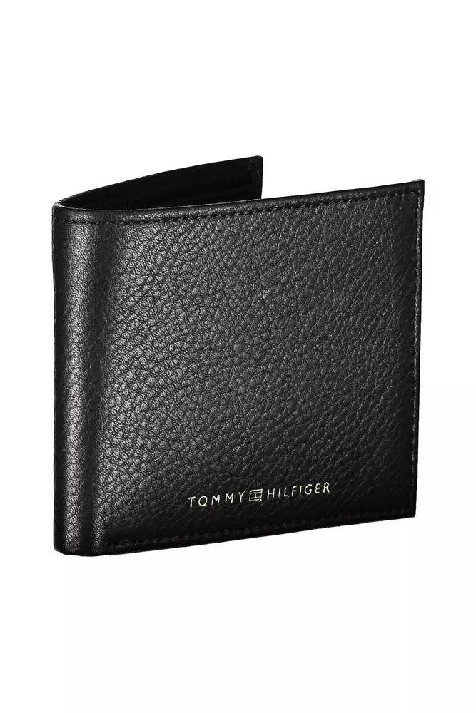 Tommy Hilfiger Black Leather Men's Wallet