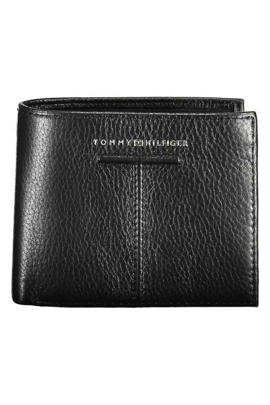 Tommy Hilfiger Black Leather Men's Wallet