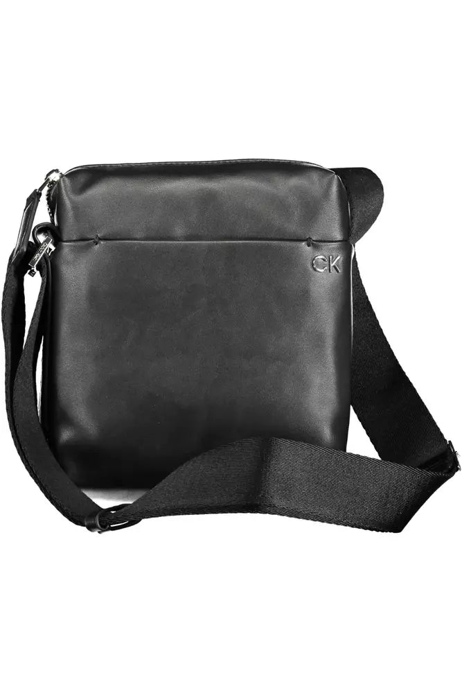 Calvin Klein Black Polyester Men's Shoulder Bag