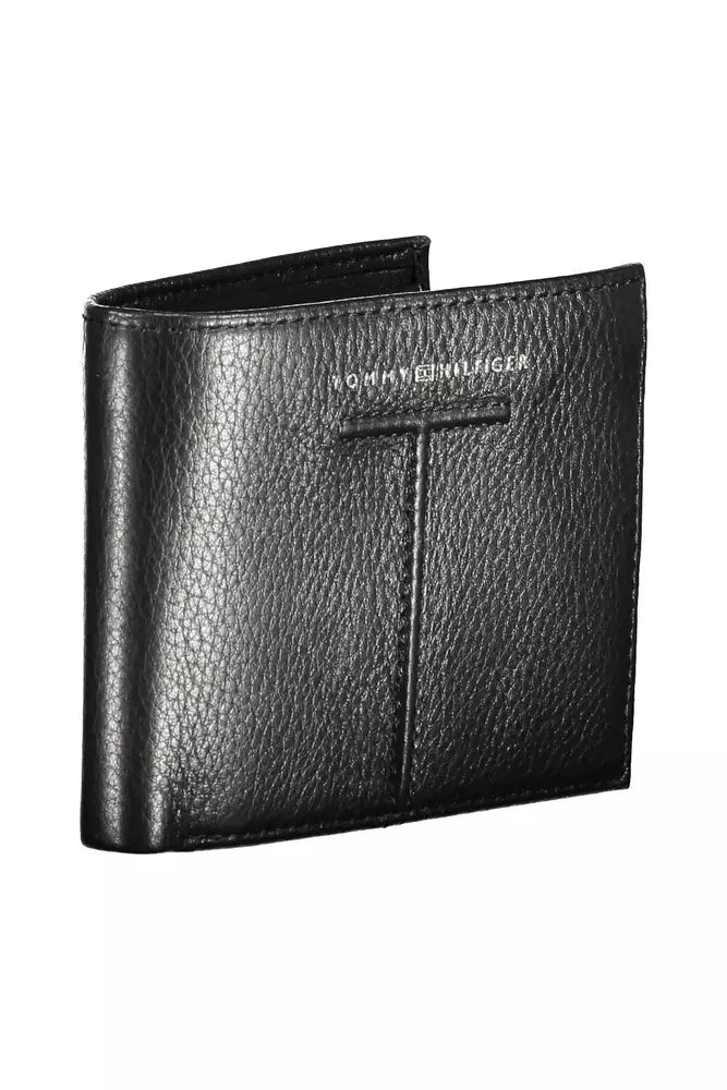 Tommy Hilfiger Black Leather Men's Wallet