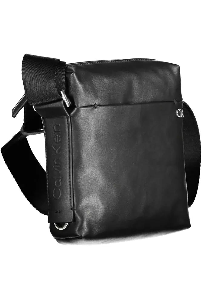 Calvin Klein Black Polyester Men's Shoulder Bag