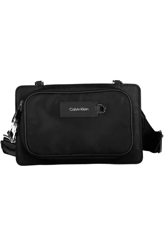 Calvin Klein Black Polyester Men's Shoulder Bag