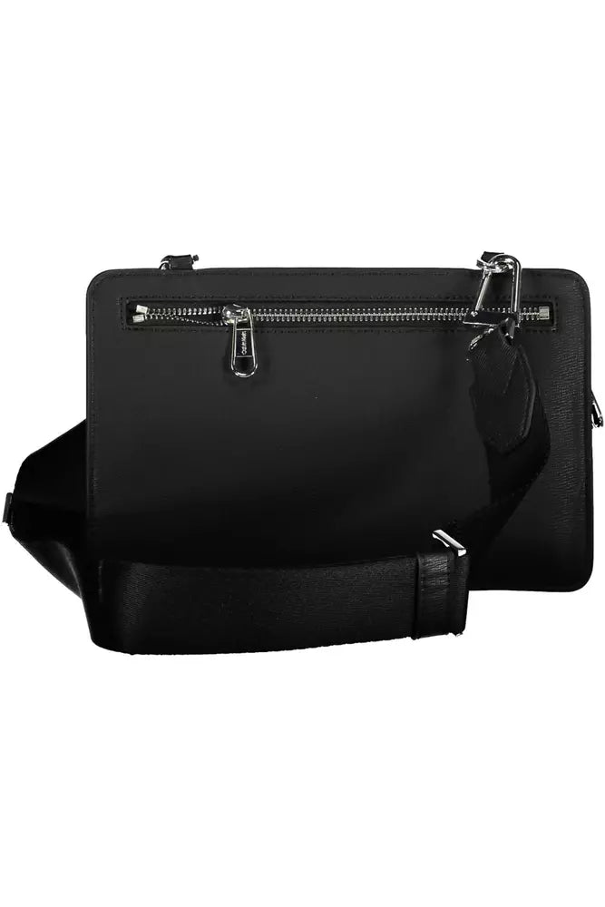 Calvin Klein Black Polyester Men's Shoulder Bag