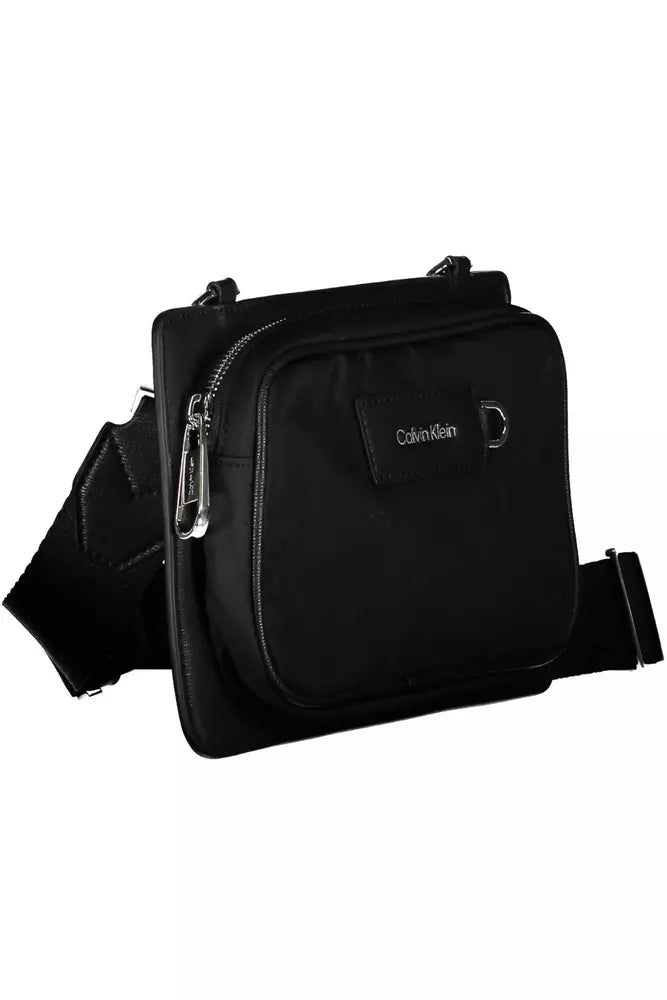 Calvin Klein Black Polyester Men's Shoulder Bag