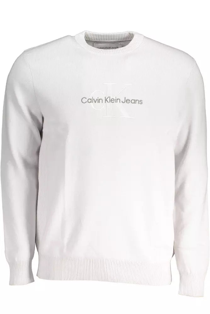 Calvin Klein Gray Cotton Sweater for Men