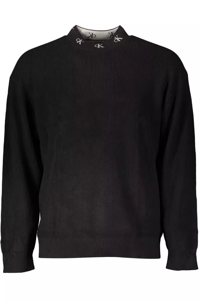 Calvin Klein Black Cotton Sweater for Men