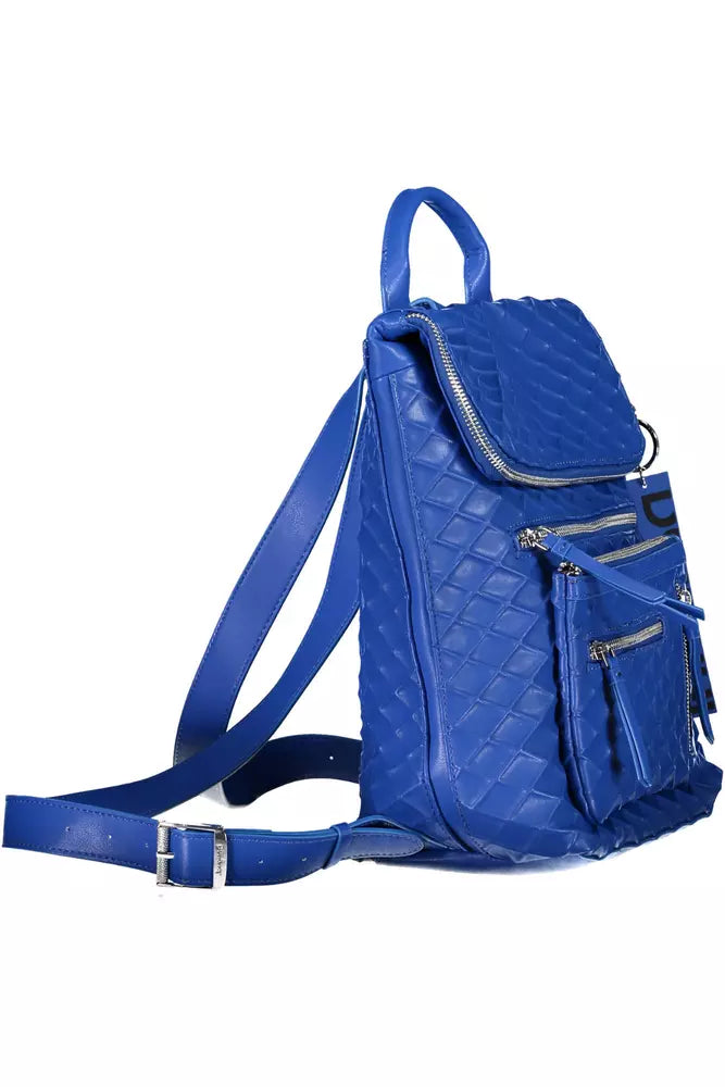 Desigual Blauer Polyethylen-Rucksack für Frauen