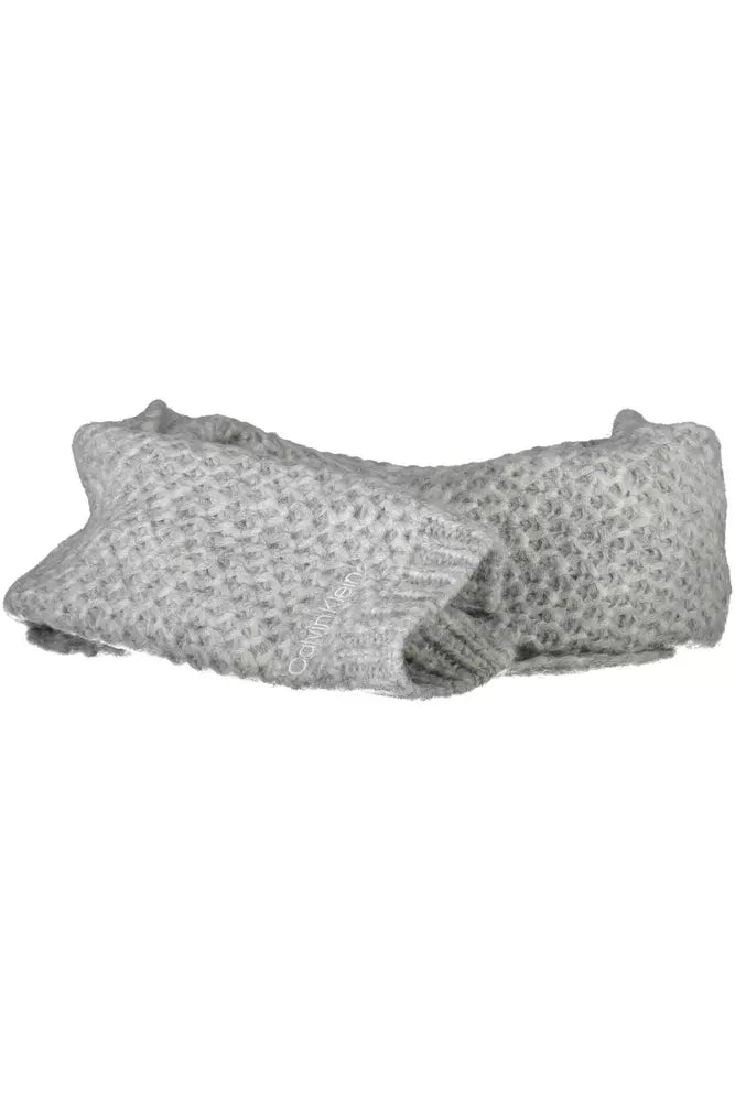 Calvin Klein Gray Alpaca Scarf for Women