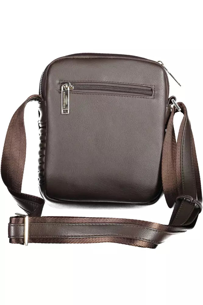 Aeronautica Militare Brown Polyester Men's Shoulder Bag