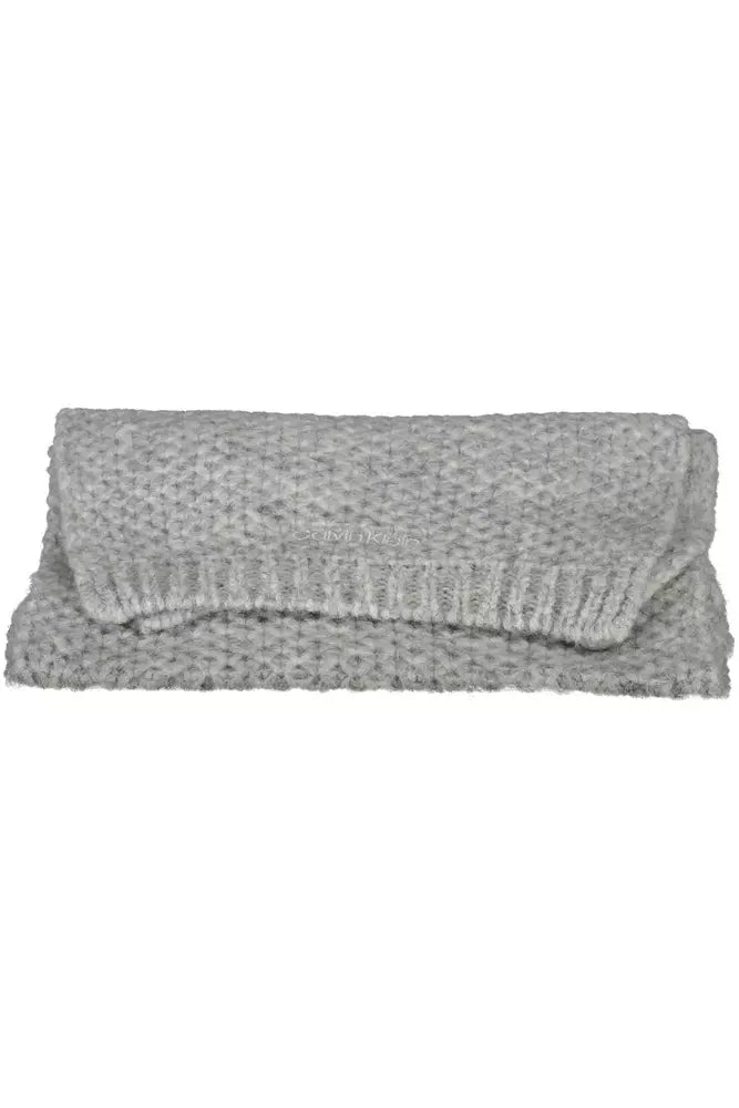 Calvin Klein Gray Alpaca Scarf for Women