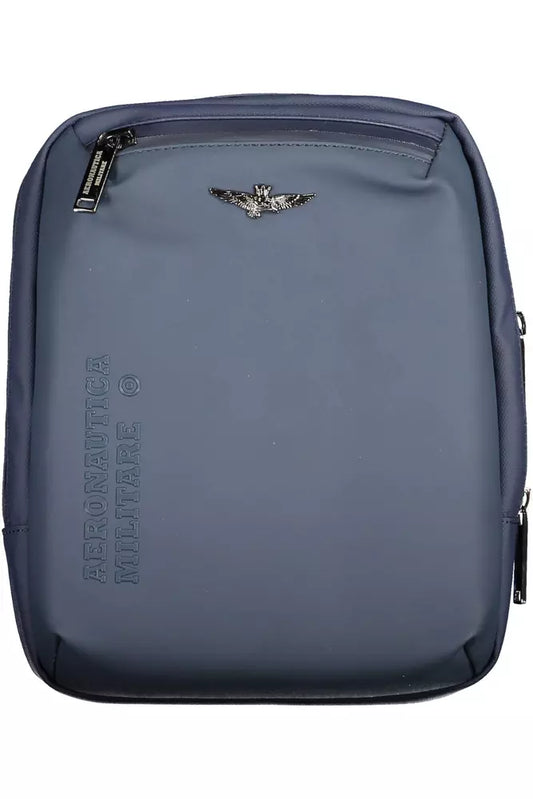 Aeronautica Militare Blue Polyester Men's Shoulder Bag