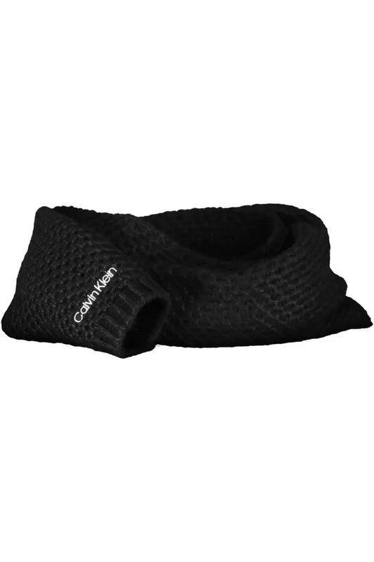 Calvin Klein Black Alpaca Scarf for Women