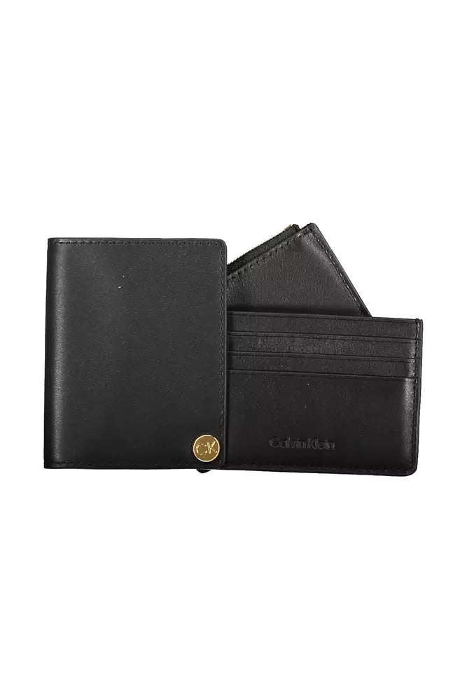 Calvin Klein Black Leather Men's Wallet