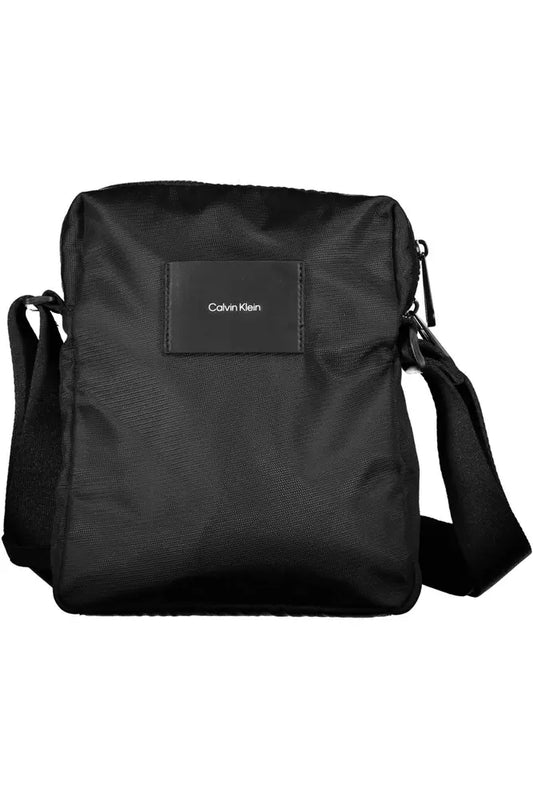 Calvin Klein Black Polyester Men's Shoulder Bag