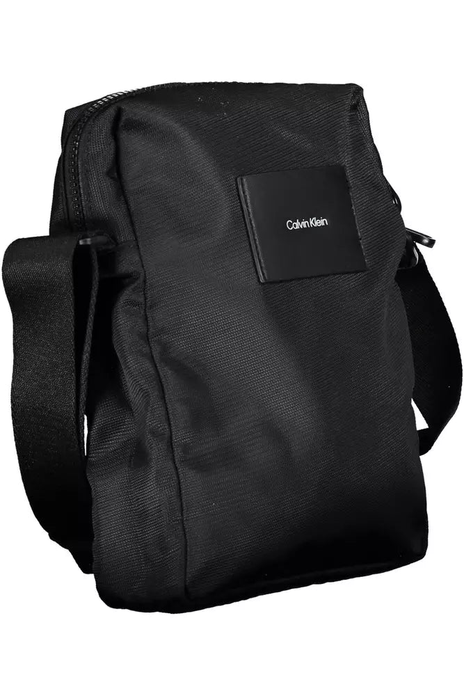 Calvin Klein Black Polyester Men's Shoulder Bag