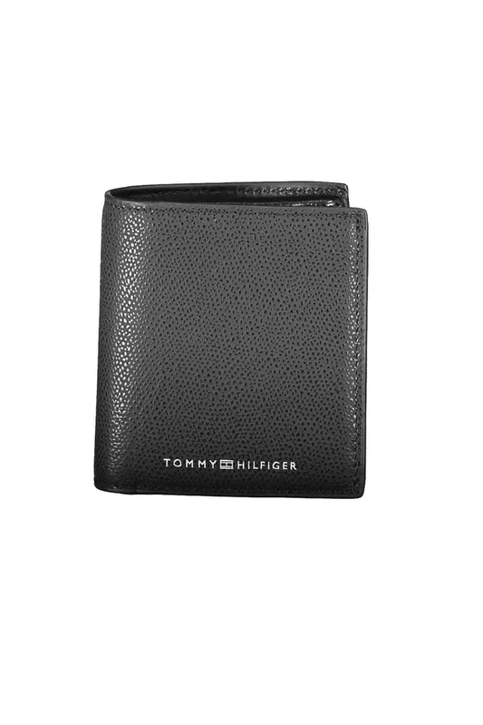 Tommy Hilfiger Black Leather Men's Wallet