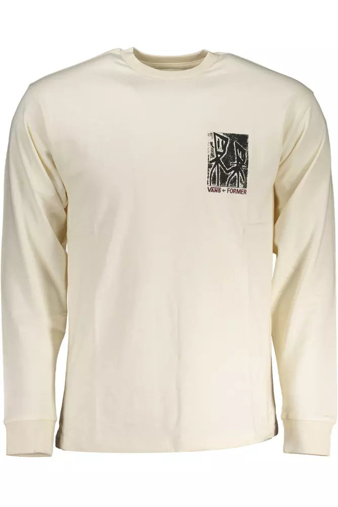 Vans White Cotton Men's T-Shirt