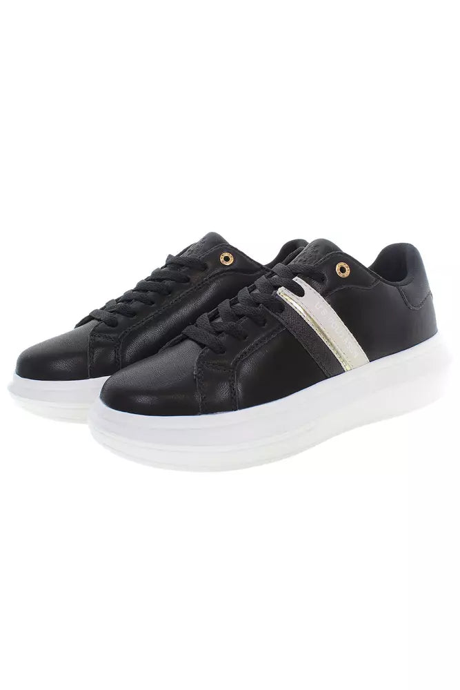 US POLO ASSN. Black Polyester Women's Sneaker