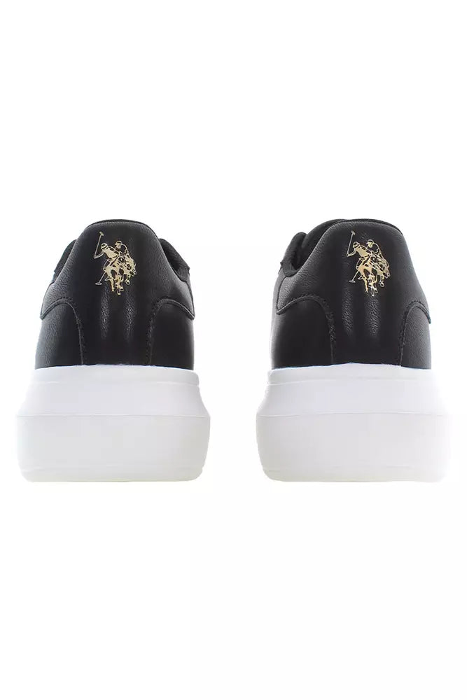 US POLO ASSN. Black Polyester Women's Sneaker