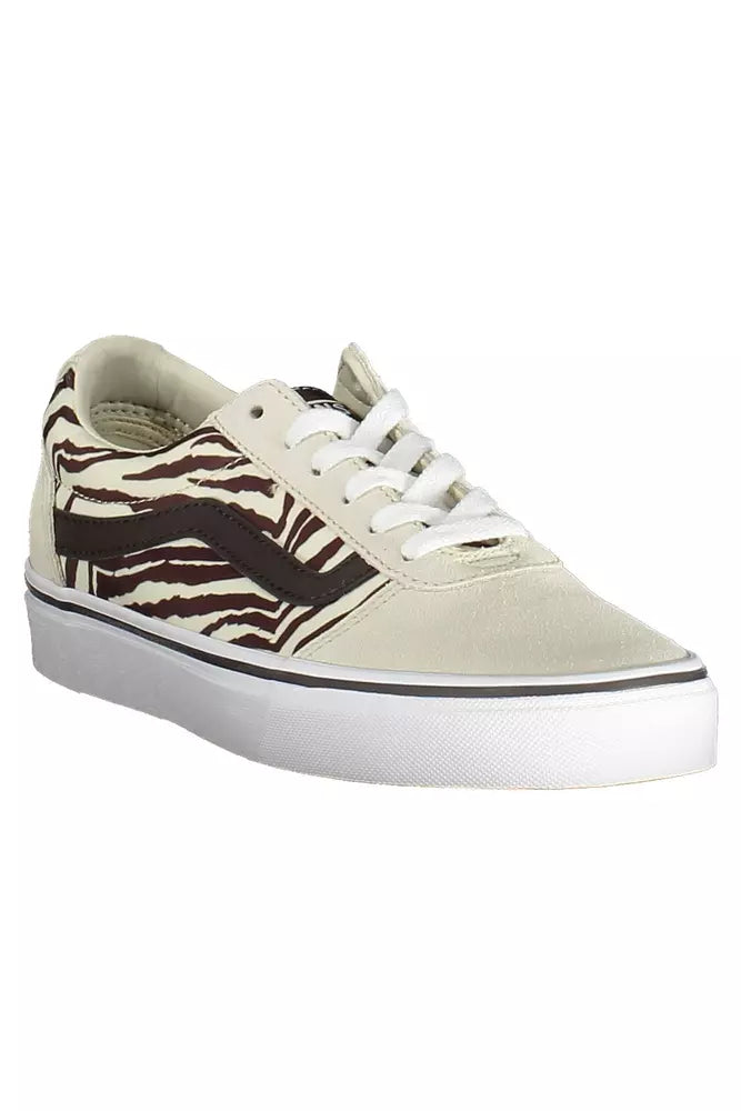 Vans Beige Leather Women's Sneakers