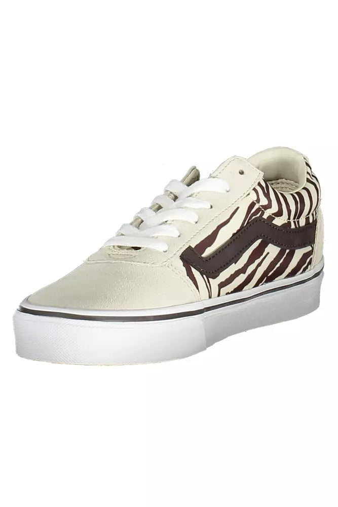 Vans Beige Leather Women's Sneakers