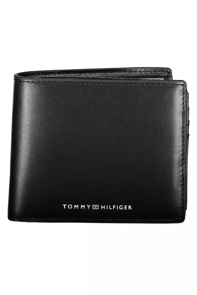 Tommy Hilfiger Black Leather Men's Wallet