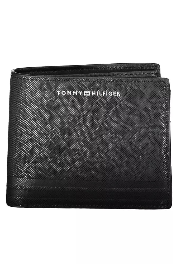 Tommy Hilfiger Black Leather Men's Wallet