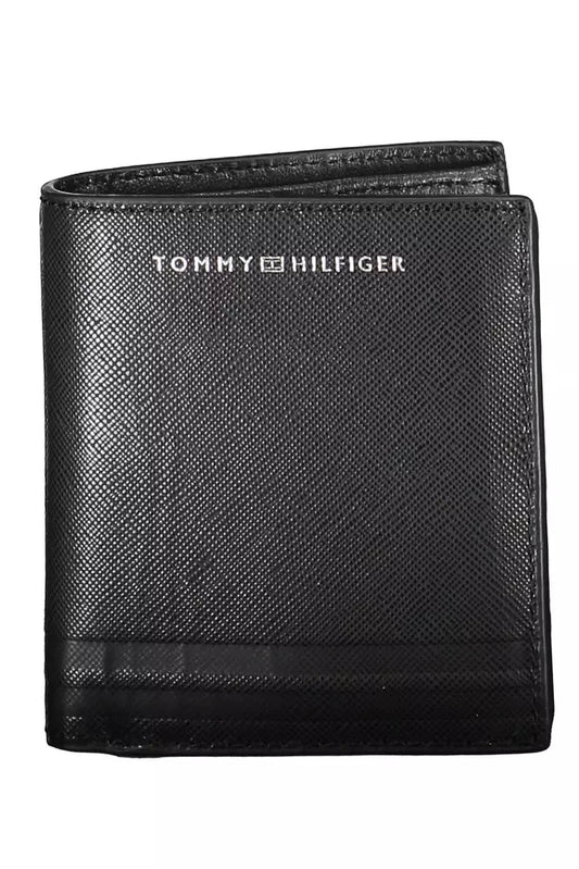 Tommy Hilfiger Black Leather Men's Wallet