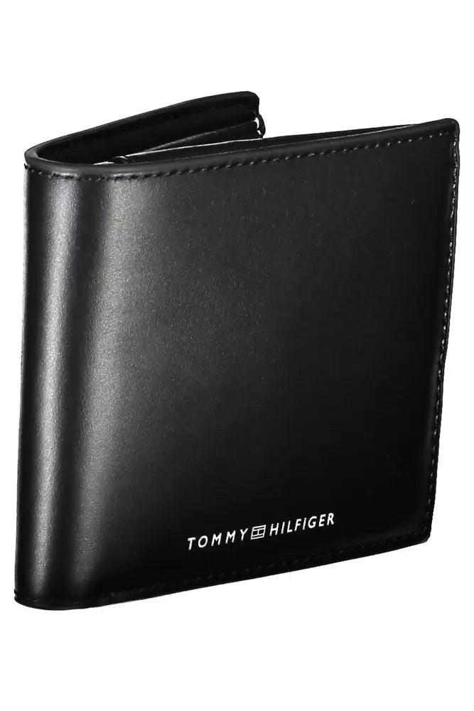 Tommy Hilfiger Black Leather Men's Wallet