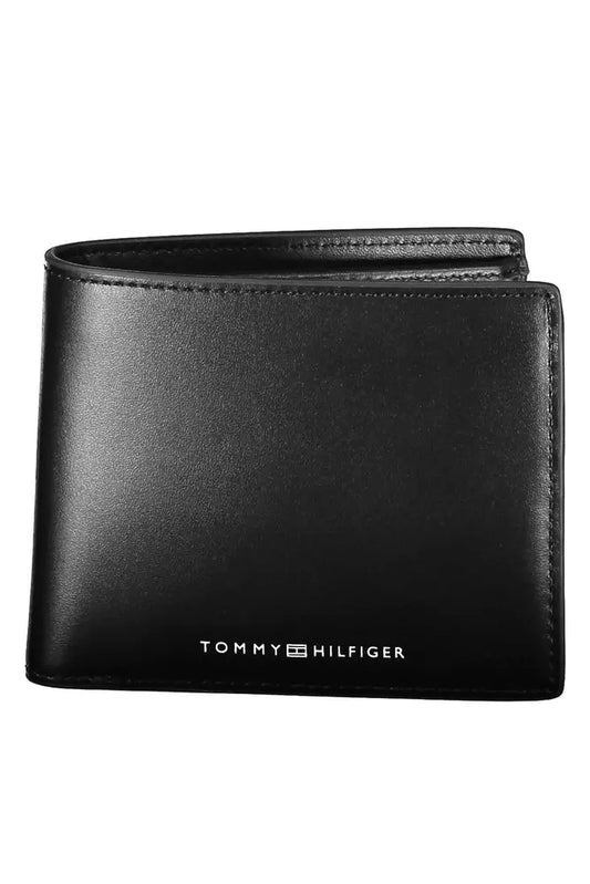 Tommy Hilfiger Black Leather Men's Wallet