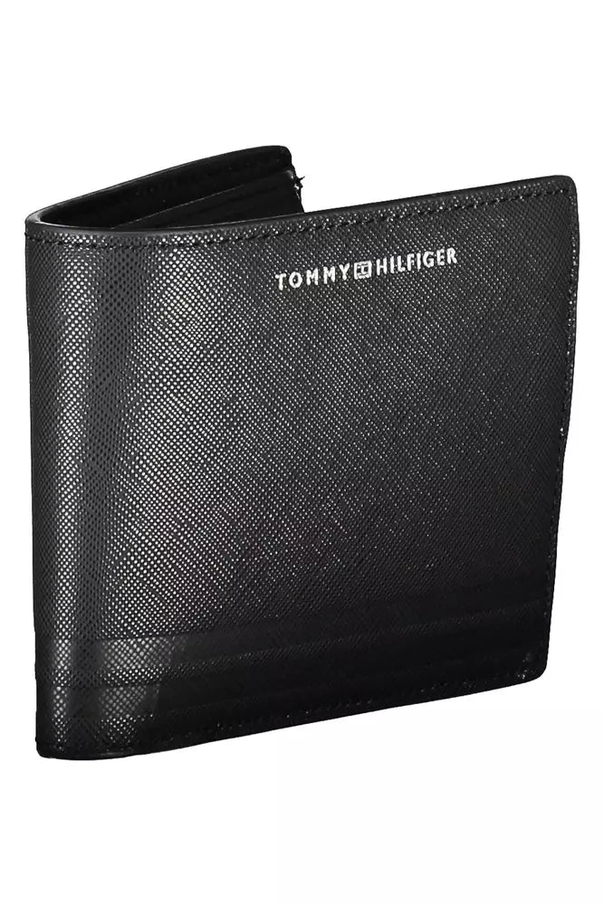 Tommy Hilfiger Black Leather Men's Wallet