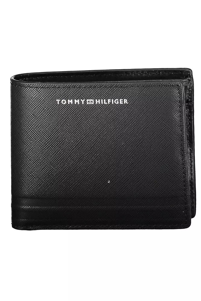 Tommy Hilfiger Black Leather Men's Wallet