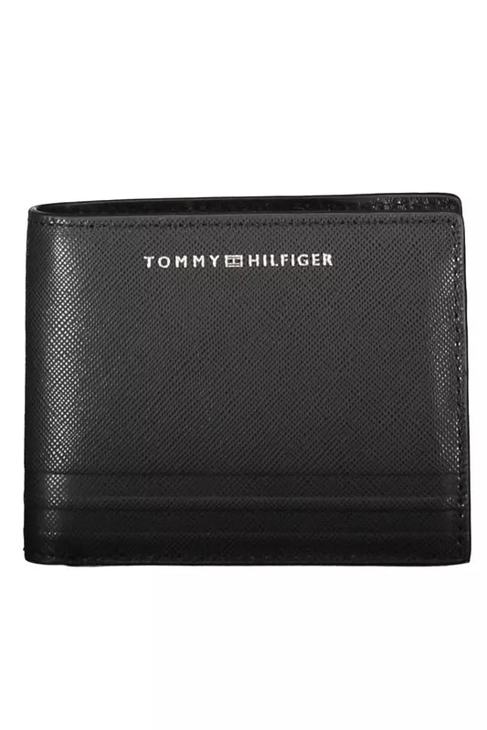 Tommy Hilfiger Black Leather Wallet for Men