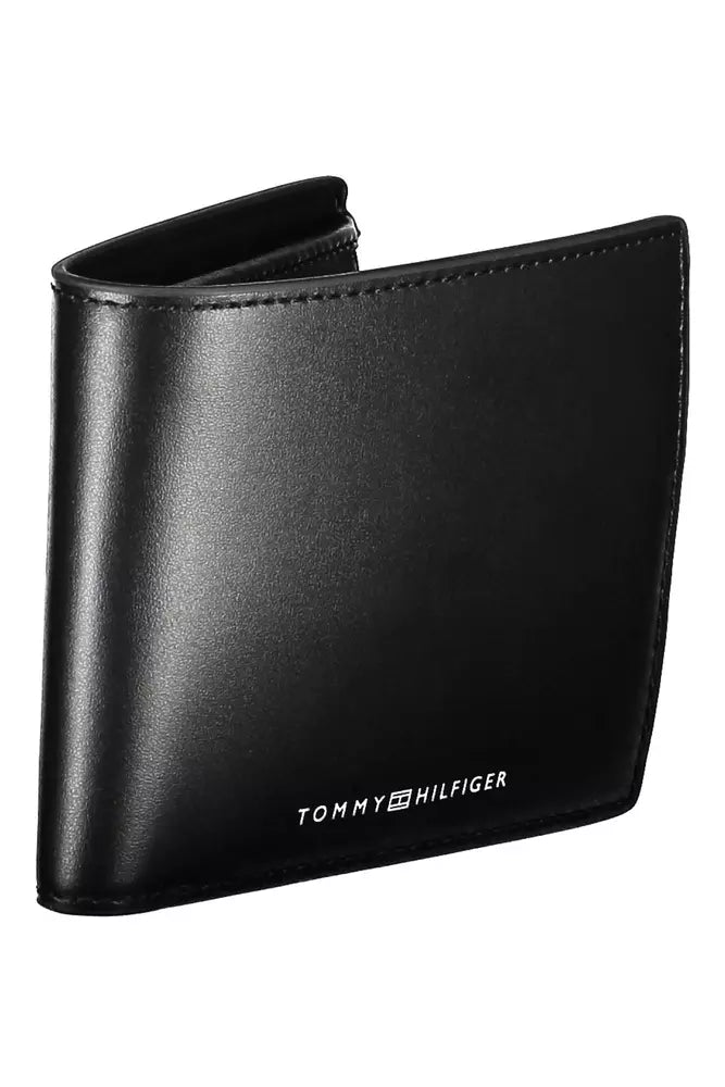 Tommy Hilfiger Black Leather Men's Wallet