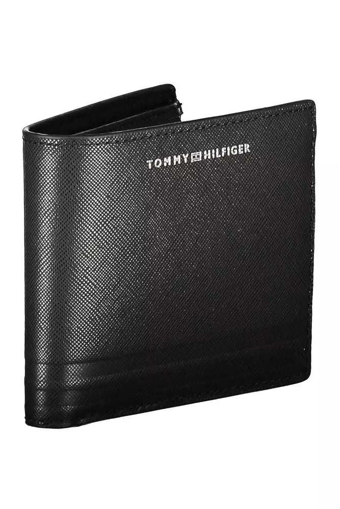 Tommy Hilfiger Black Leather Men's Wallet