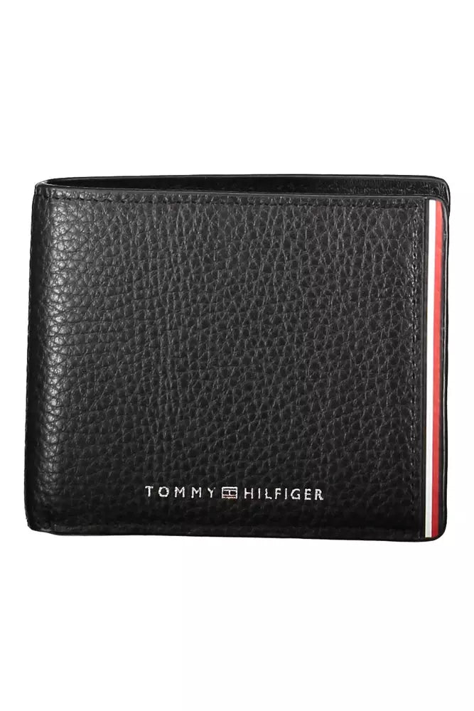 Tommy Hilfiger Black Leather Men's Wallet