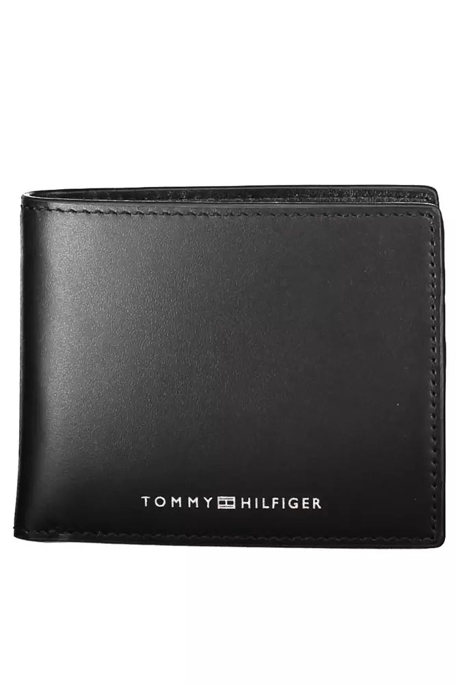 Tommy Hilfiger Black Leather Men's Wallet