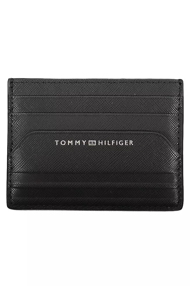 Tommy Hilfiger Black Leather Men's Wallet