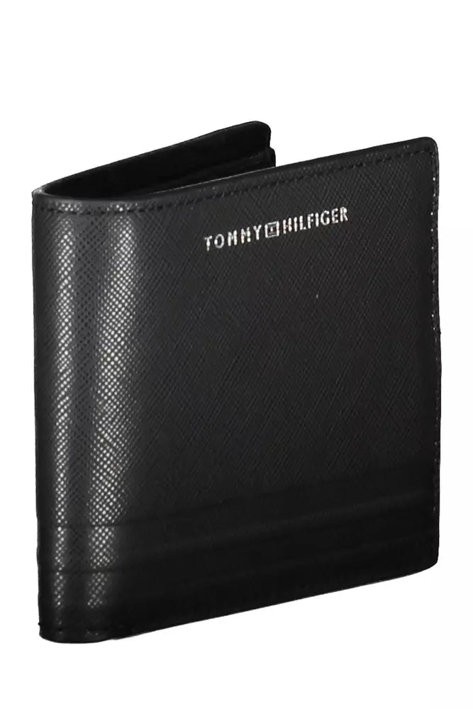 Tommy Hilfiger Black Leather Wallet for Men