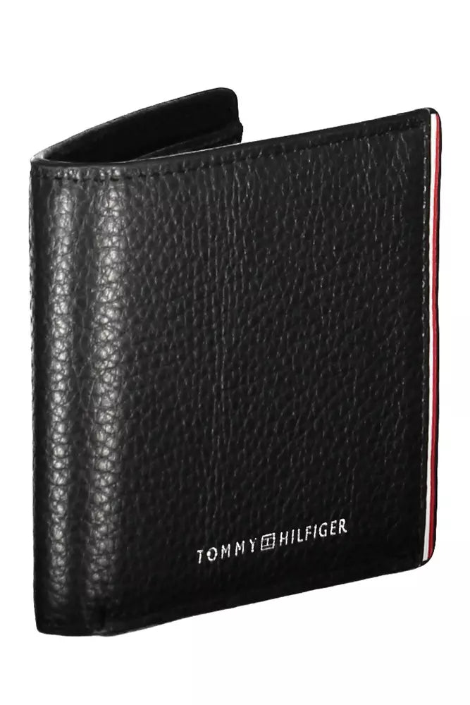 Tommy Hilfiger Black Leather Men's Wallet