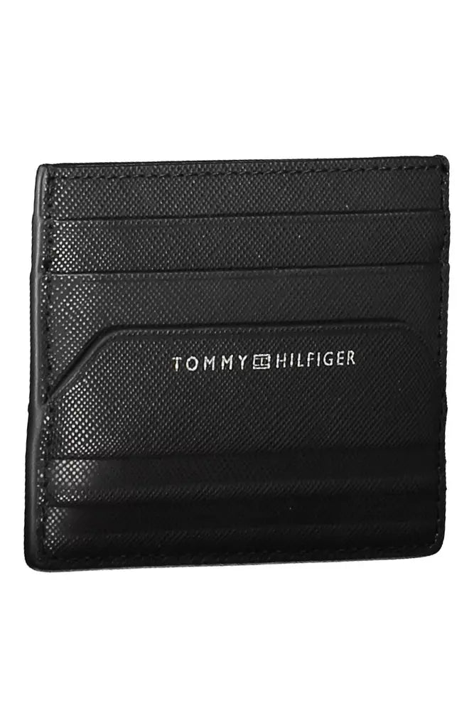 Tommy Hilfiger Black Leather Men's Wallet