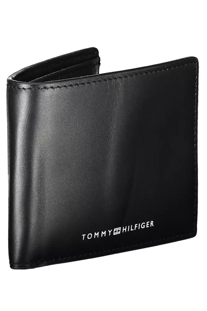 Tommy Hilfiger Black Leather Men's Wallet