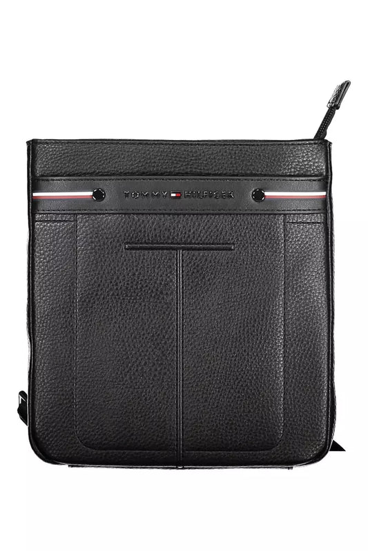 Tommy Hilfiger Black Polyethylene Men's Shoulder Bag