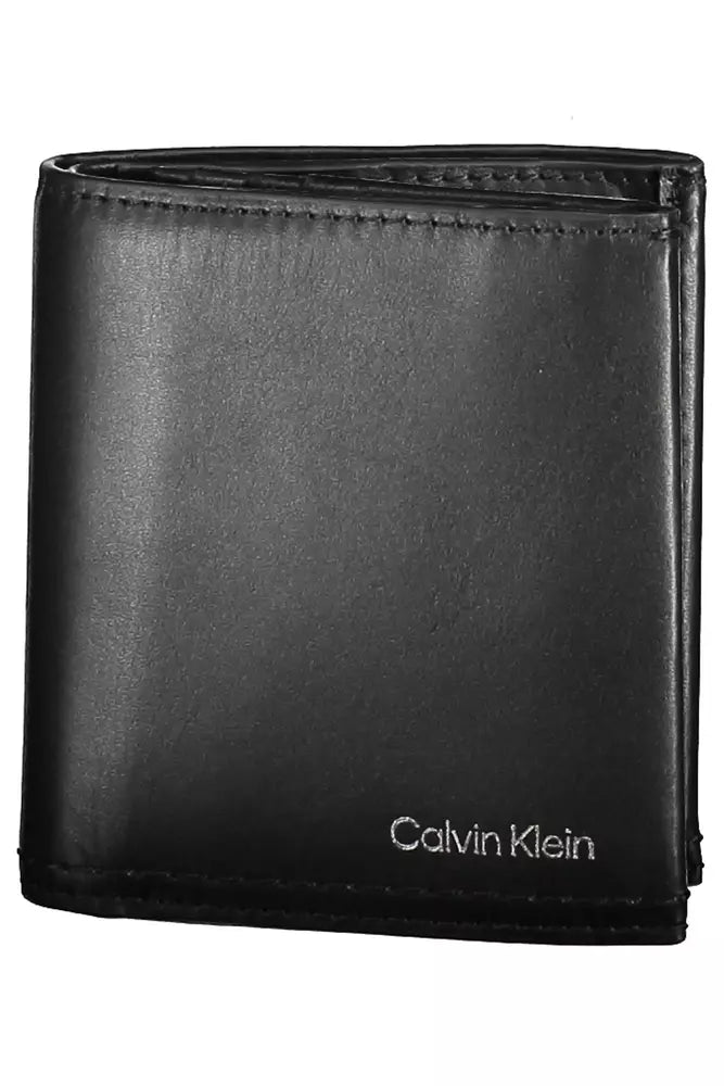 Calvin Klein Black Leather Men's Wallet