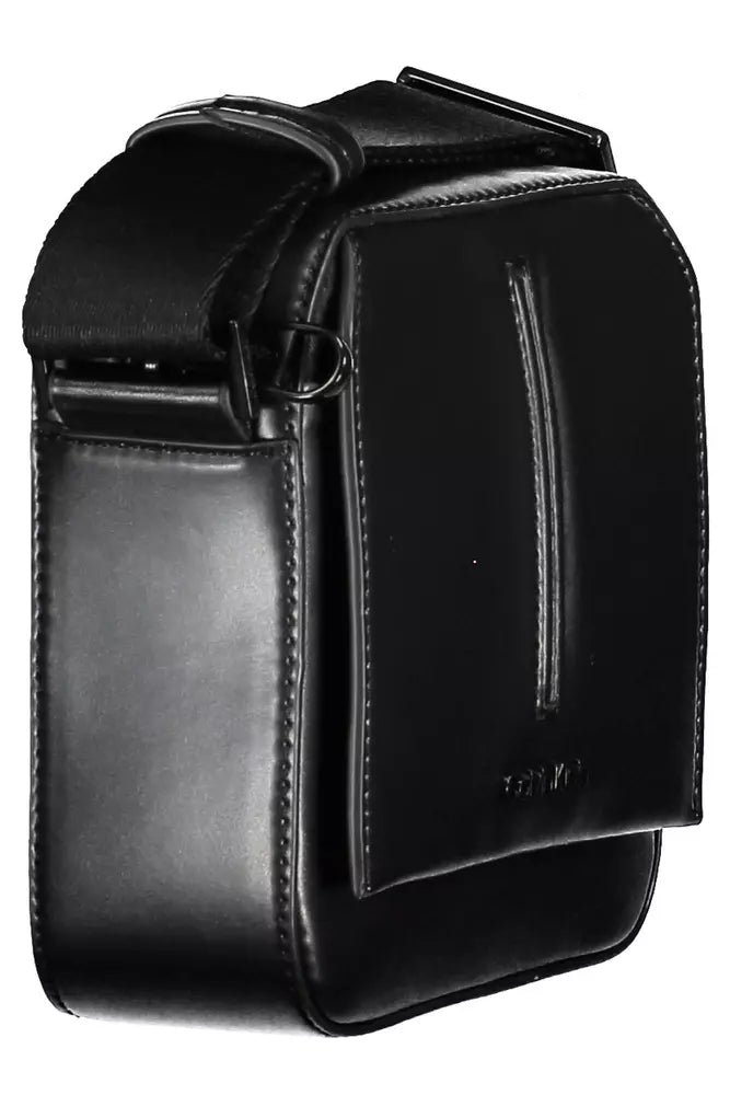 Calvin Klein Black Polyester Men's Shoulder Bag