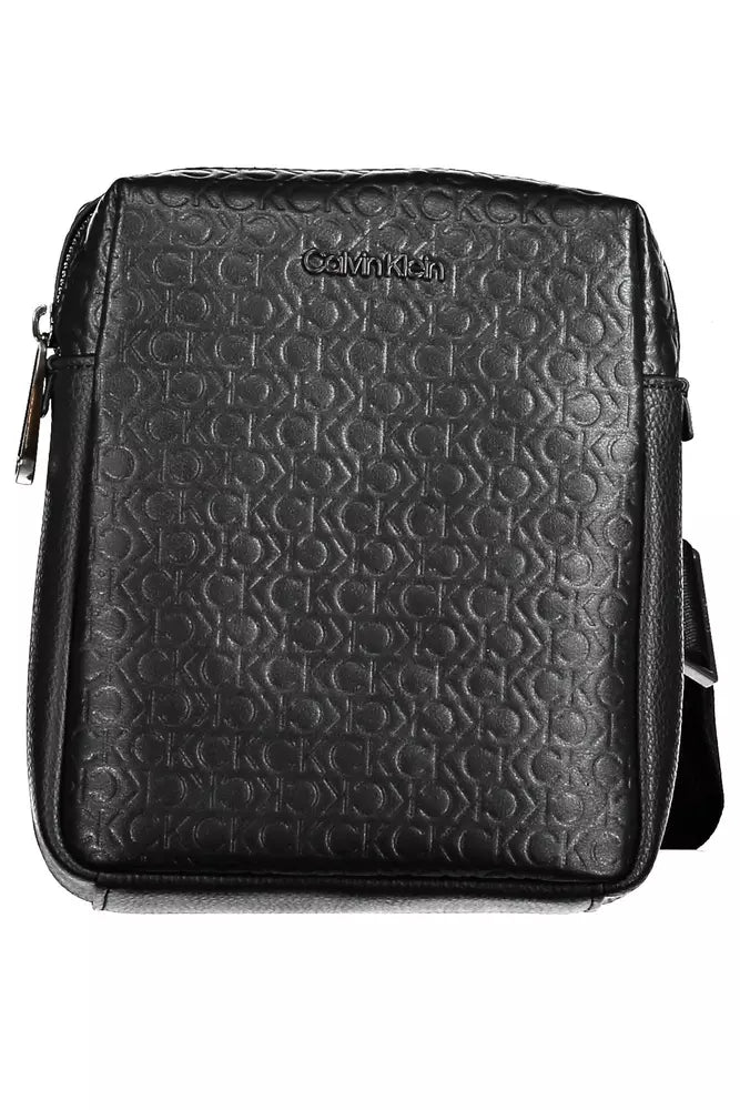 Calvin Klein Black Polyester Men's Shoulder Bag