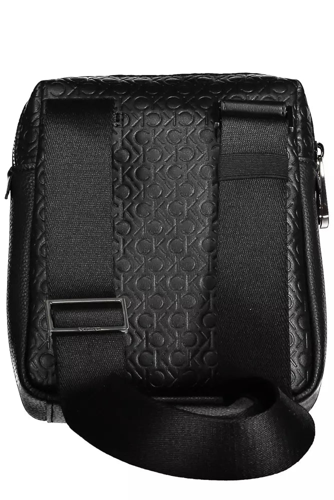 Calvin Klein Black Polyester Men's Shoulder Bag