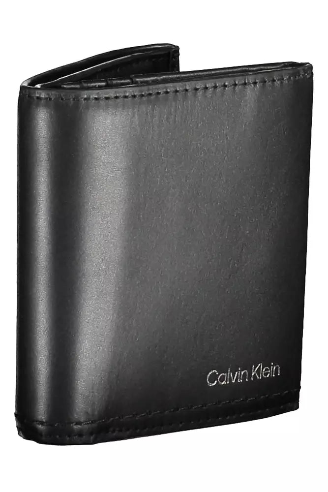 Calvin Klein Black Leather Men's Wallet